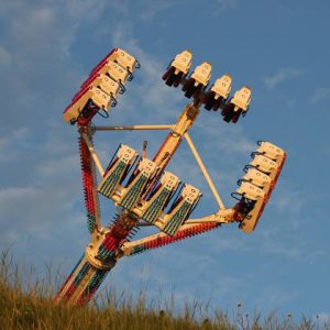 Barry's Amusements brinquedo de um parque de diversões na Irlanda do Norte Reino Unido
